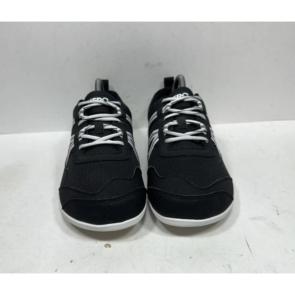 Xero Shoes Prio Women's Sneakers Size 8.5 Black White Zero Drop Minimalist Shoes